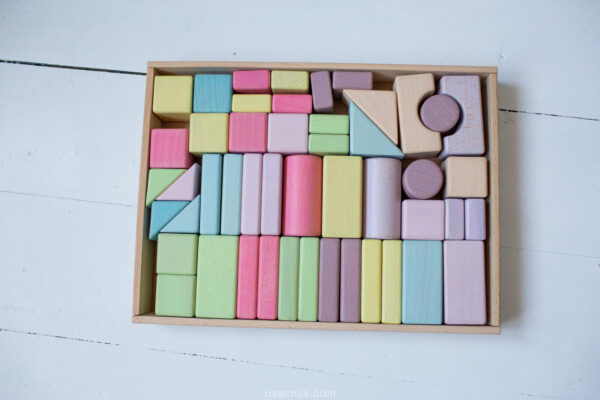 Детская игрушка. Конструктор цветной 48 деталей. Экопродукт. 26х35см