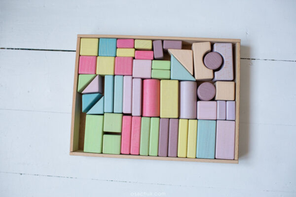 Детская игрушка. Конструктор цветной 48 деталей. Экопродукт. 26х35см