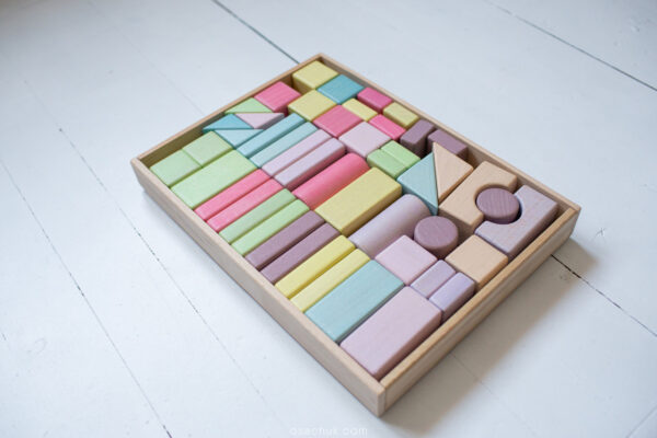 Детская игрушка. Конструктор цветной 48 деталей. Экопродукт. 26х35см