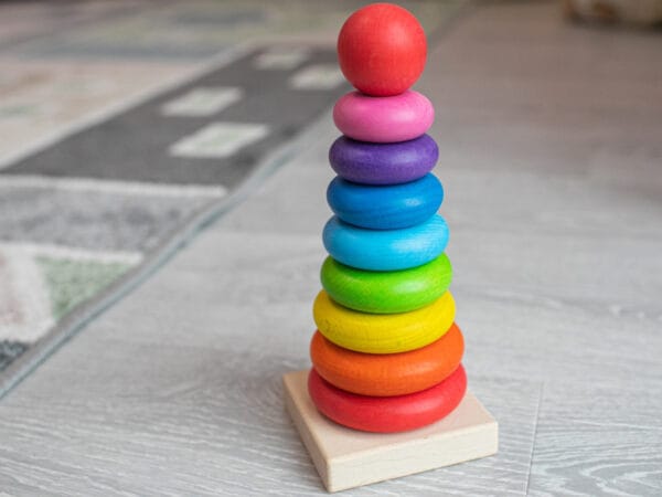 Детская игрушка. Пирамида классическая. Экопродукт. 8.5х21см