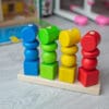 Деревянный сортер «Базовые цвета» — первая развивающая игрушка для малышей