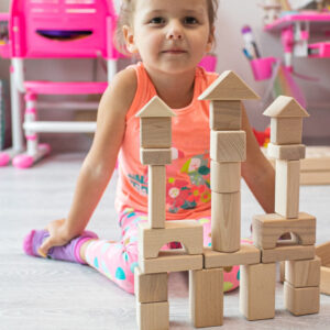 Детская деревянная игрушка. Конструктор 24 детали. Экопродукт. 25х21х5см