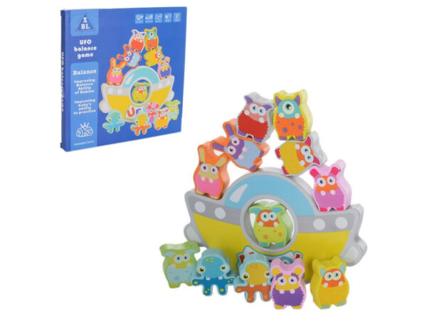 4681897547_derevyannyj-balansir-korabl Дерев'яний балансир "Корабль" з фігурками інопланетян