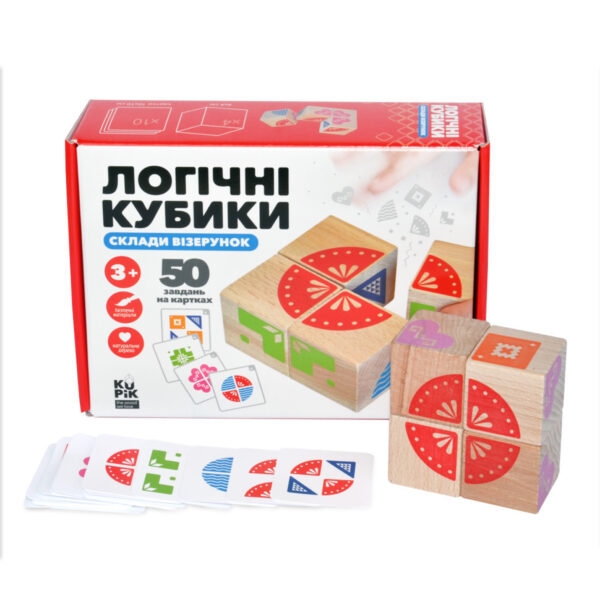 Обучающие логические кубики "Сложи узор"