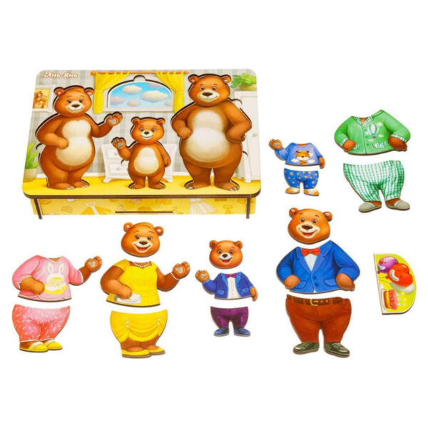 Деревянная настольная игра "Одень мишек" — изображение 4