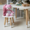 Білий стіл хмарка і стілець метелик дитячий рожевий. білий дитячий столик