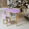 4780738539_dityachij-stolik-hmarka Детский столик тучка и стульчик коронка фиолетовый. Столик для игр, уроков, еды