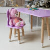 Детский столик тучка и стульчик бабочка фиолетовый. Столик для игр, уроков, еды