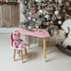 4780741240_dityachij-stil-hmarka Детский столик тучка и стульчик бабочка розовая с белым сиденьем. Столик для игр, уроков, еды