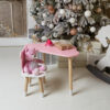 4780741244_dityachij-stolik-tuchka Детский столик тучка и стульчик медвежонок розовые с белым сиденьем. Столик для игр, уроков, еды