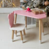 4780741257_dityachij-stolik-tuchka Детский столик тучка и стульчик медвежонок розовые с белым сиденьем. Столик для игр, уроков, еды