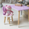 4780745611_fioletovij-pryamokutnij-stolik Фіолетовий прямокутний столик і стільчик дитячий метелик із білим сидінням. Фіолетовий дитячий столик