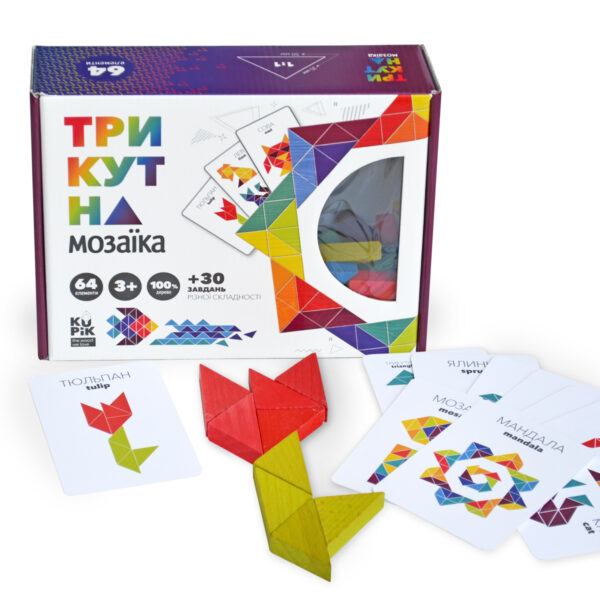 Деревянная мозаика "Треугольники" 64 дет. — изображение 5