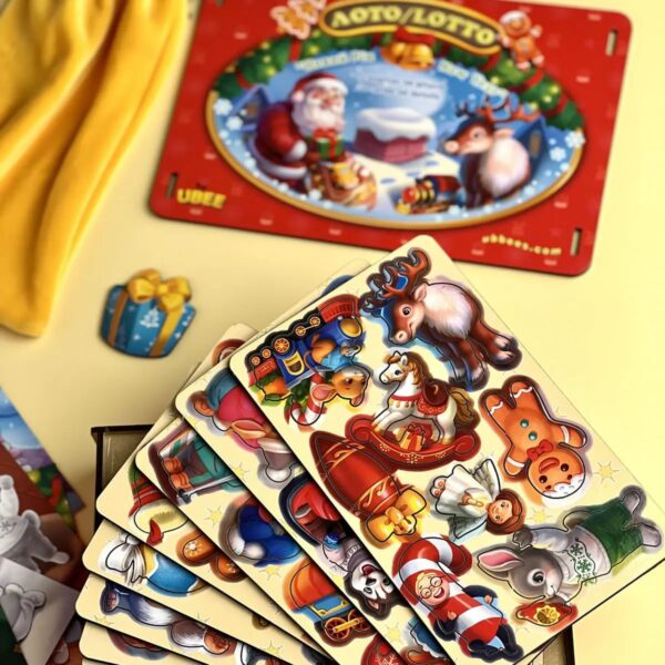 Детская деревянная игра "Новогоднее лото" — изображение 5