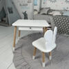 Дитячий столик і стільчик із шухлядою білий "Метелик" 1