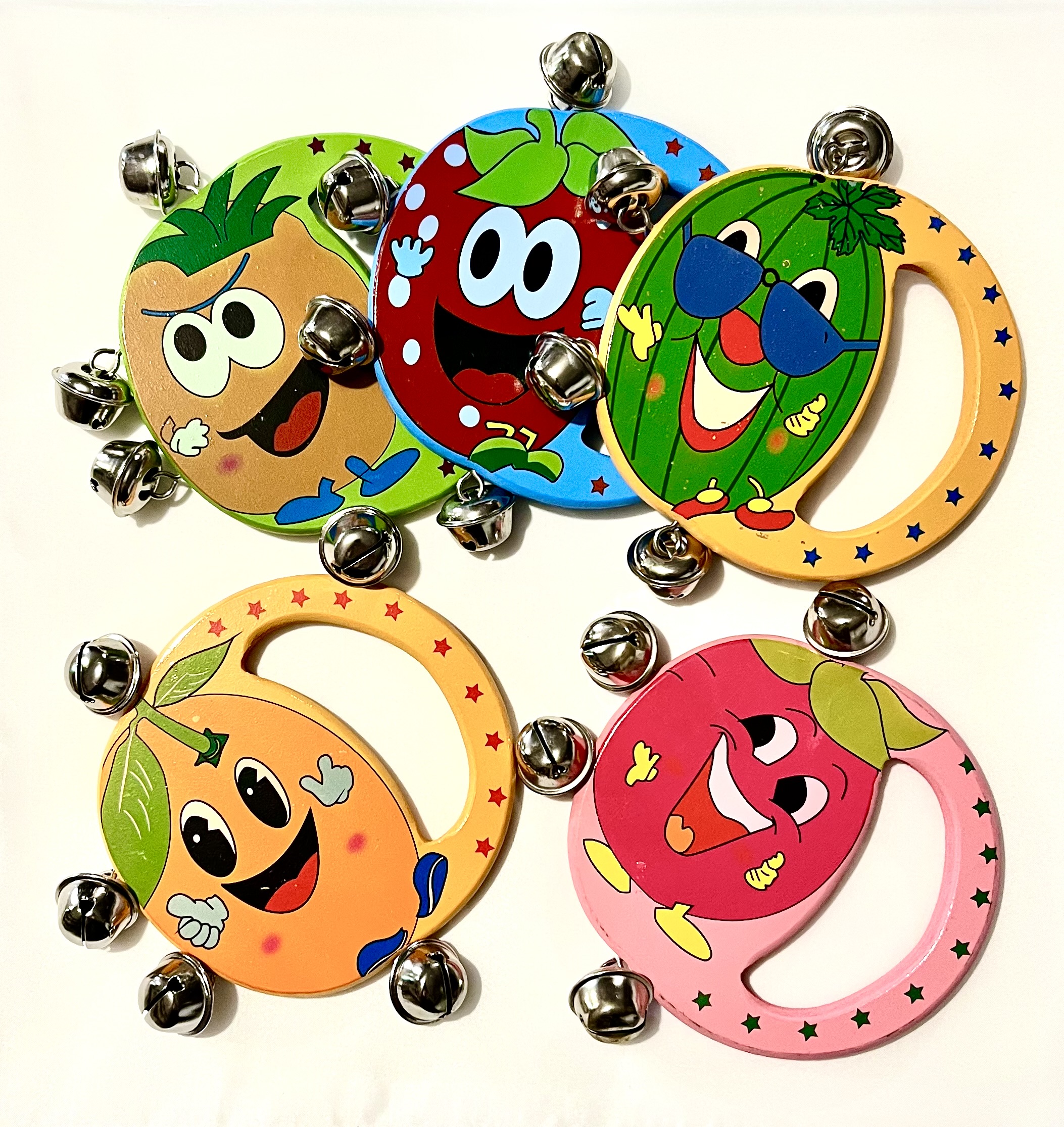 Дерев’яні музичні дзвіночки - брязкальці "Бубенці"