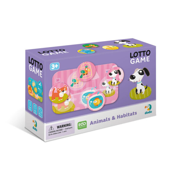 Настільна гра лото Dodo Тварини та їх середовище існування1