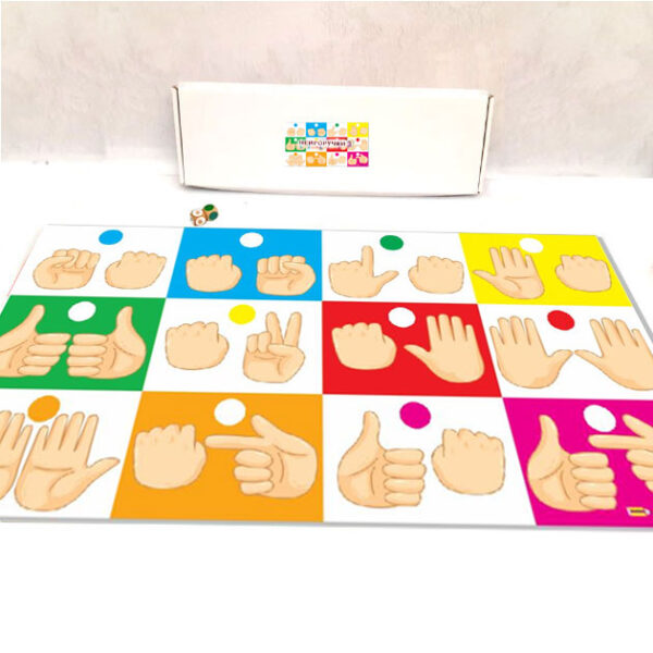 Нейроручки-3 1 Нейроручки - Кидаємо кубики та за двома ознаками, колір та біле всередині, біле зовні,знаходимо відповідний сектор та виконуємо положення рук