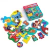 Гра розвиваюча Vladi Toys пазли картонні з грою. Тварини. Іграшки. VT1722-27 2