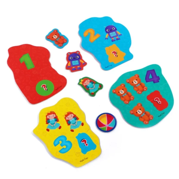 Гра розвиваюча Vladi Toys пазли картонні з грою. Тварини. Іграшки. VT1722-27 3