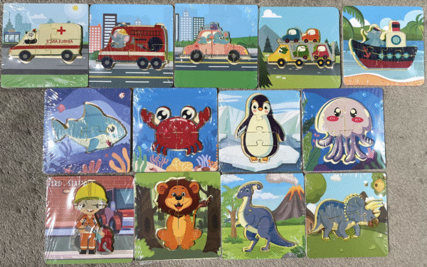 Деревянная игрушка Пазлы MD 1974. 4 детали, микс видов (животное, транспорт, морск.житель, динозавр, фигурка-проф, насекомое, птица). Деревянная игрушка Пазлы MD 1974. 4 детали, микс видов (животное, транспорт, морск.житель, динозавр, фигурка-проф, насекомое, птица).