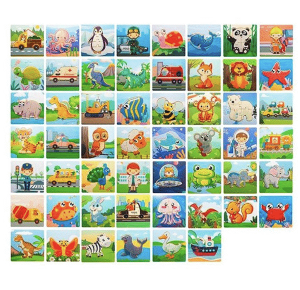 Деревянная игрушка Пазлы, 4 детали, Деревянная игрушка Пазлы, 4 детали,