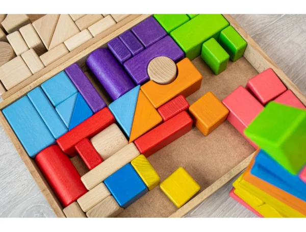 Дерев'яний конструктор для дітей 48 деталей 26х35 см Дерев'яний конструктор для дітей 48 деталей 26х35 см