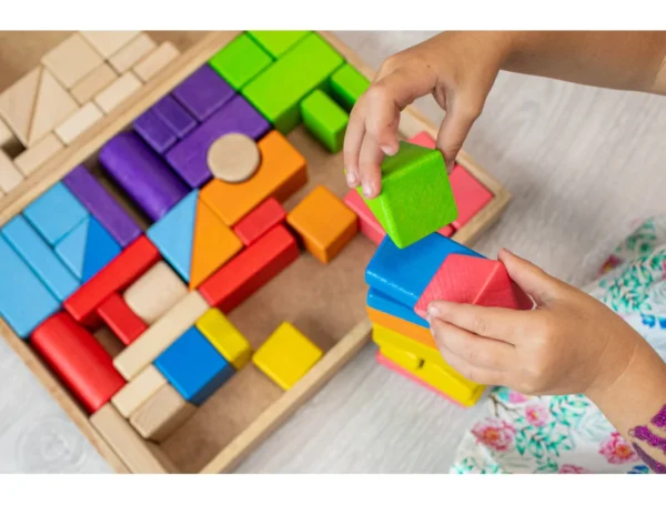 Дерев'яний конструктор для дітей 48 деталей 26х35 см 2 Дерев'яний конструктор для дітей 48 деталей 26х35 см 2