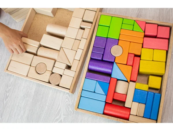 Дерев'яний конструктор для дітей 48 деталей 26х35 см великий Великий Дерев'яний конструктор для дітей 48 деталей 26х35 см