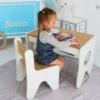 6815317796_w640_h640_6815317796 Набор детской мебели: стол с ящиком и стул (белый с деревом)