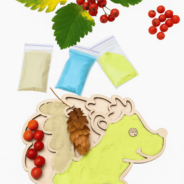 кінетичний пісок набір розмальовка для розвитку моторики тактильна розмальовка для дітей розвивальні іграшки для малюків