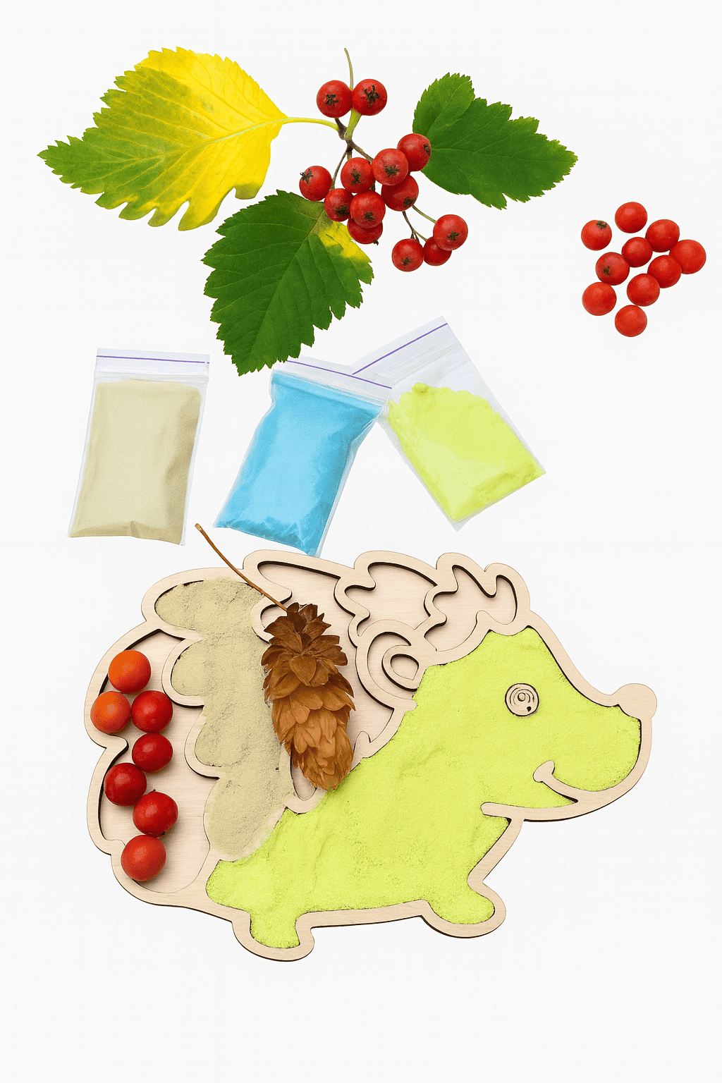 ежик тактильна розмальовка кінетичний пісок набір розмальовка для розвитку моторики тактильна розмальовка для дітей розвивальні іграшки для малюків