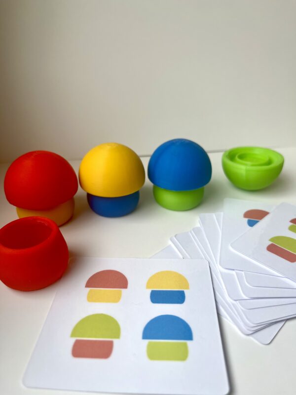 IMG_1890 Цветные грибочки — сенсорный сортер для самых маленьких
