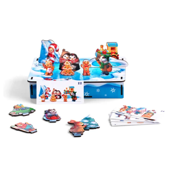 Дитяча розвиваюча гра з картками "Новорічна панорама" Дитяча розвиваюча гра з картками "Новорічна панорама"