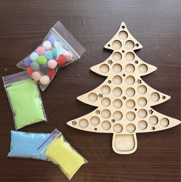 Ялинка Тактильна розмальовка Ялинка Тактильна розмальовка