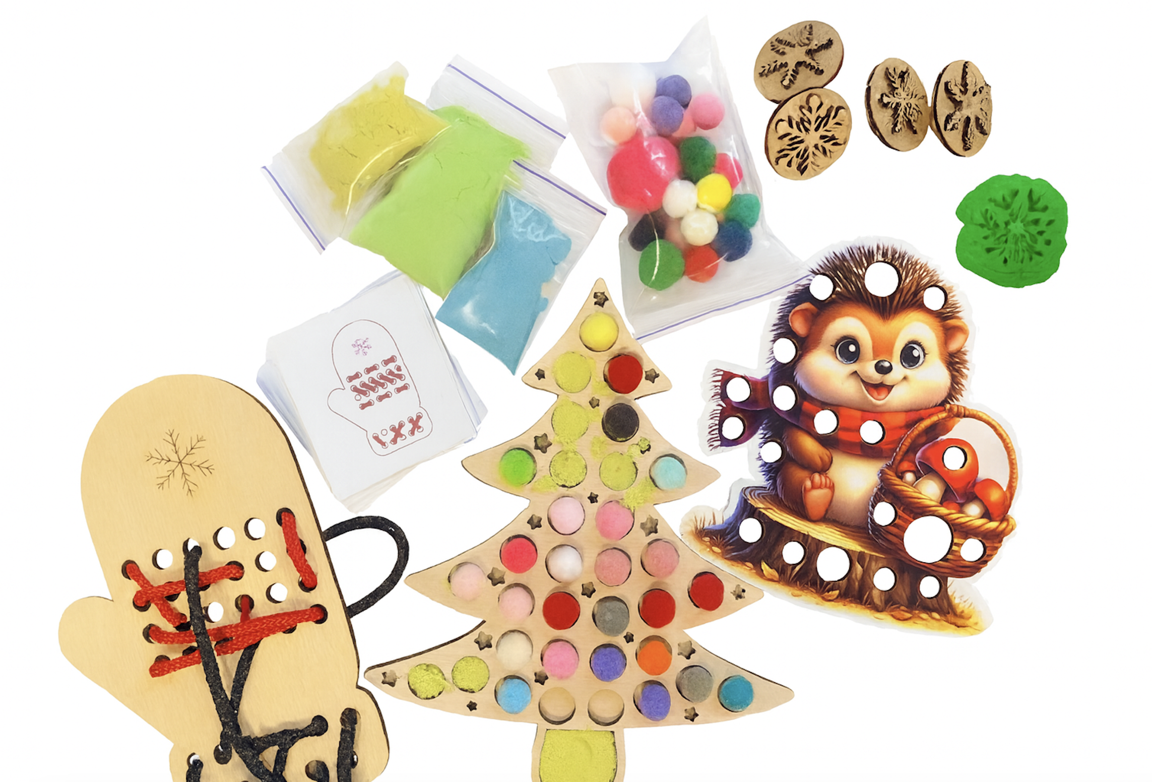 Новорічний сенсорний набір “Ялинка” Новорічний сенсорний набір “Ялинка”