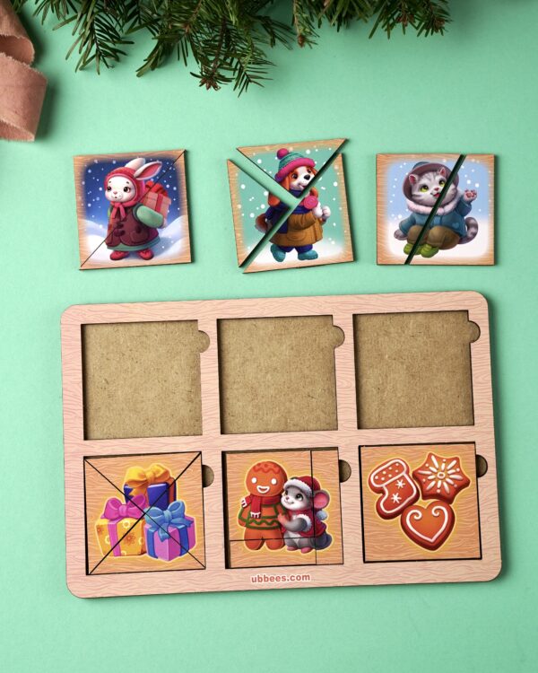 Розвиваюча гра-пазл «Зимові квадрати Нікітіна 1 рівень» фото 8 Розвиваюча гра-пазл «Зимові квадрати Нікітіна 1 рівень» фото 8