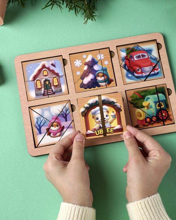 Розвиваюча гра-пазл «Зимові квадрати Нікітіна 1 рівень» фото 7 Розвиваюча гра-пазл «Зимові квадрати Нікітіна 1 рівень» фото 7