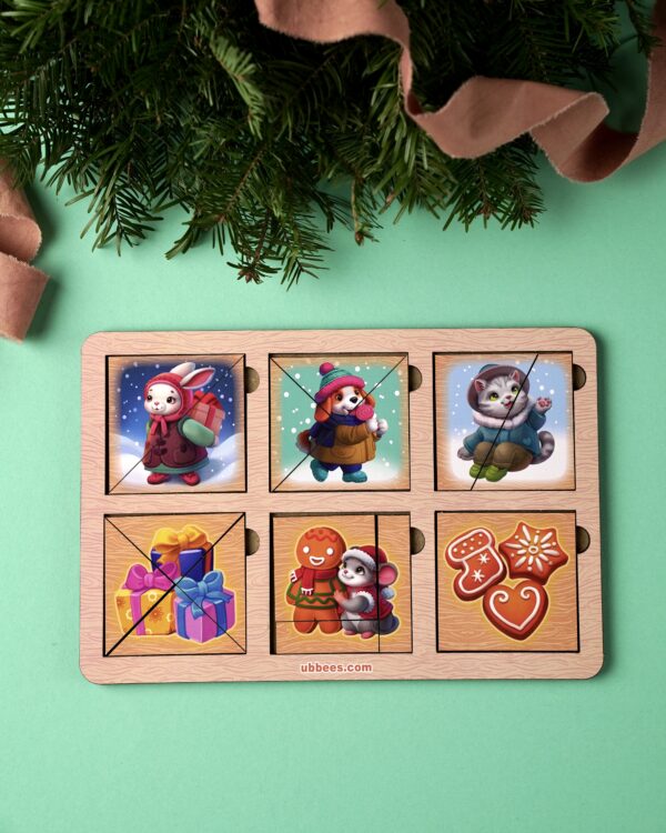 Розвиваюча гра-пазл «Зимові квадрати Нікітіна 1 рівень» фото 6 Розвиваюча гра-пазл «Зимові квадрати Нікітіна 1 рівень» фото 6