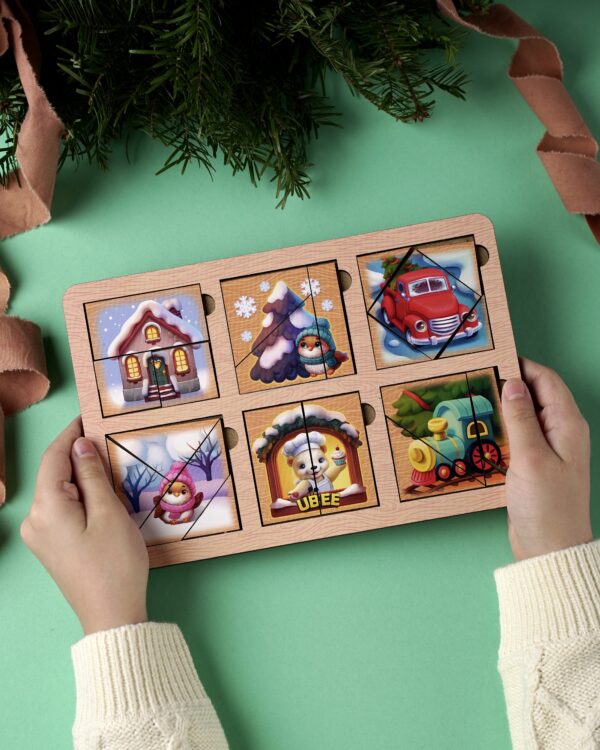 Розвиваюча гра-пазл «Зимові квадрати Нікітіна 1 рівень» фото 4 Розвиваюча гра-пазл «Зимові квадрати Нікітіна 1 рівень» фото 4