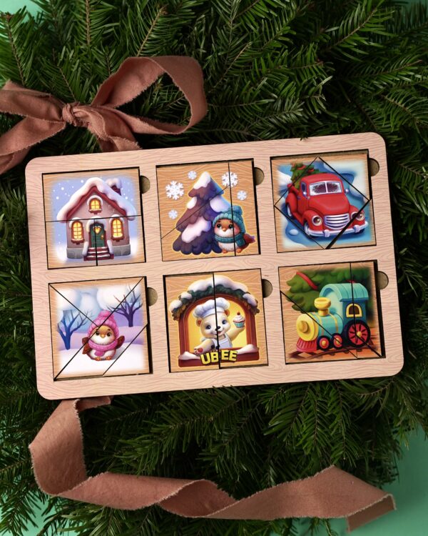 Розвиваюча гра-пазл «Зимові квадрати Нікітіна 1 рівень» Розвиваюча гра-пазл «Зимові квадрати Нікітіна 1 рівень»