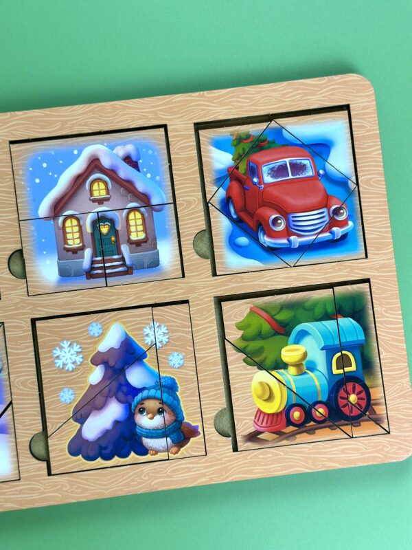 Розвиваюча гра-пазл «Зимові квадрати Нікітіна 1 рівень» фото 9 Розвиваюча гра-пазл «Зимові квадрати Нікітіна 1 рівень» фото 9