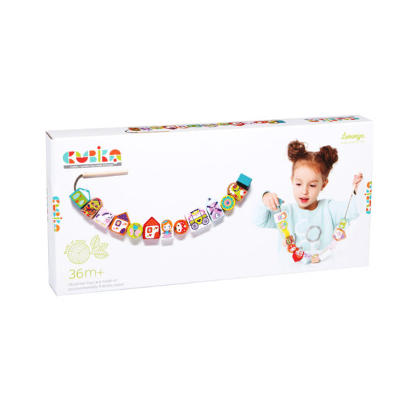 Дерев’яна шнурівка «Казкова» Cubika – лісові казкові персонажі на шнурку Дерев’яна шнурівка «Казкова» Cubika – лісові казкові персонажі на шнурку