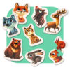 Puzzles Mountain animals_01 Пазли «Гірські звірі Карпат»