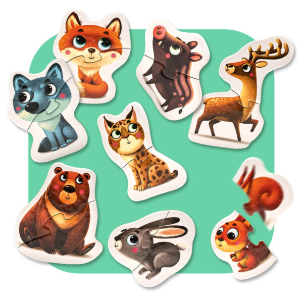 Puzzles Mountain animals_01 Пазли «Гірські звірі Карпат»