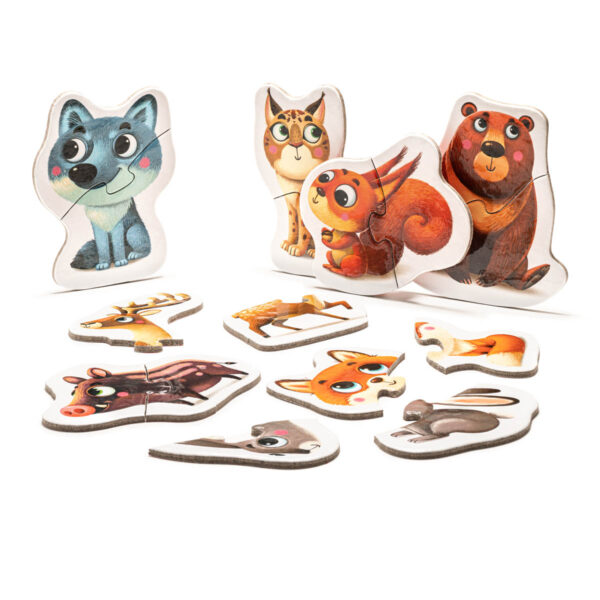 Puzzles Mountain animals_02 Пазли «Гірські звірі Карпат» Cubika