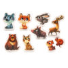 Puzzles Mountain animals_04 Пазли «Гірські звірі Карпат» Cubika – розвивальна гра з тваринками