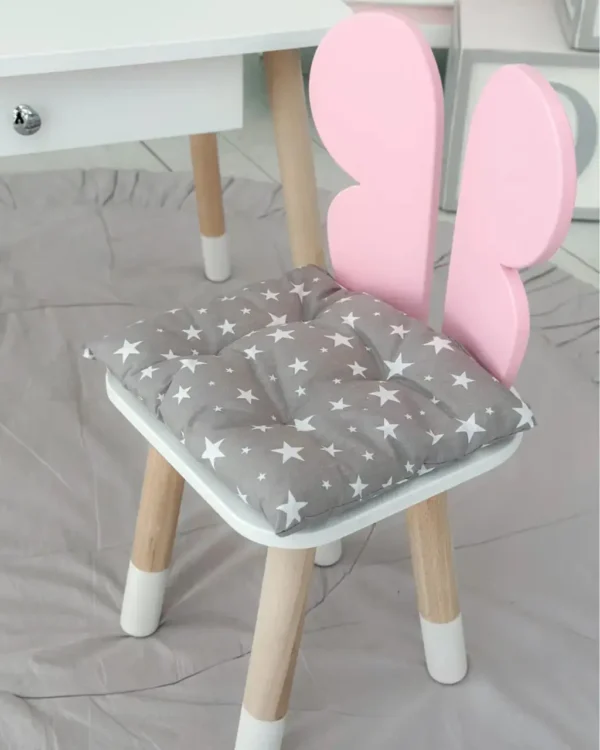 Подушка м'яка для дитячого стільчика 23х28, сіра Подушка м'яка для дитячого стільчика 23х28, сіра