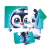 Гра розвиваюча Vladi Toys м'які пазли " Ведмедик та пінгвеня" VT1102-38 3