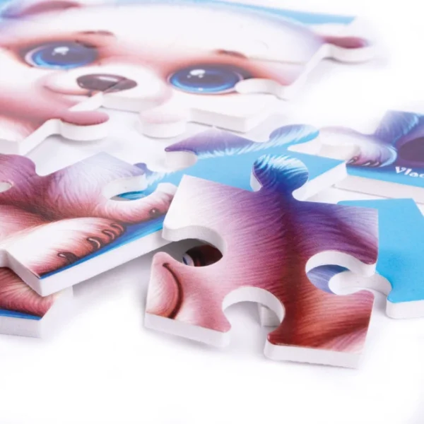 Гра розвиваюча Vladi Toys м'які пазли " Ведмедик та пінгвеня" VT1102-38 4